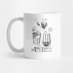 Liquid Strainer and Mixer Vintage Patent Hand Drawing Mug